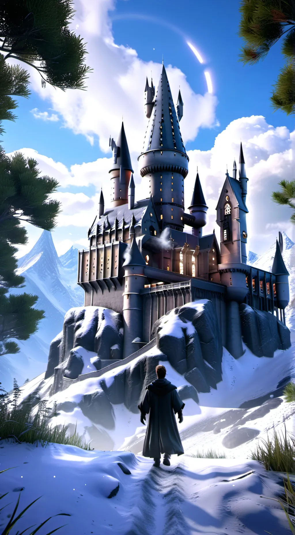 ai character: Hogwarts background