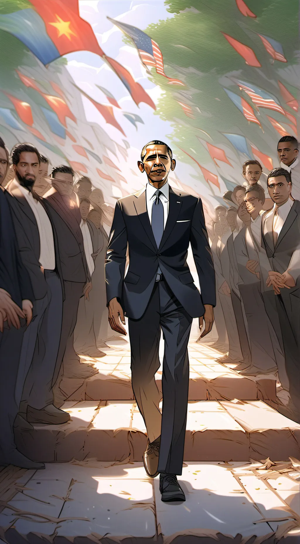 ai character: obama background