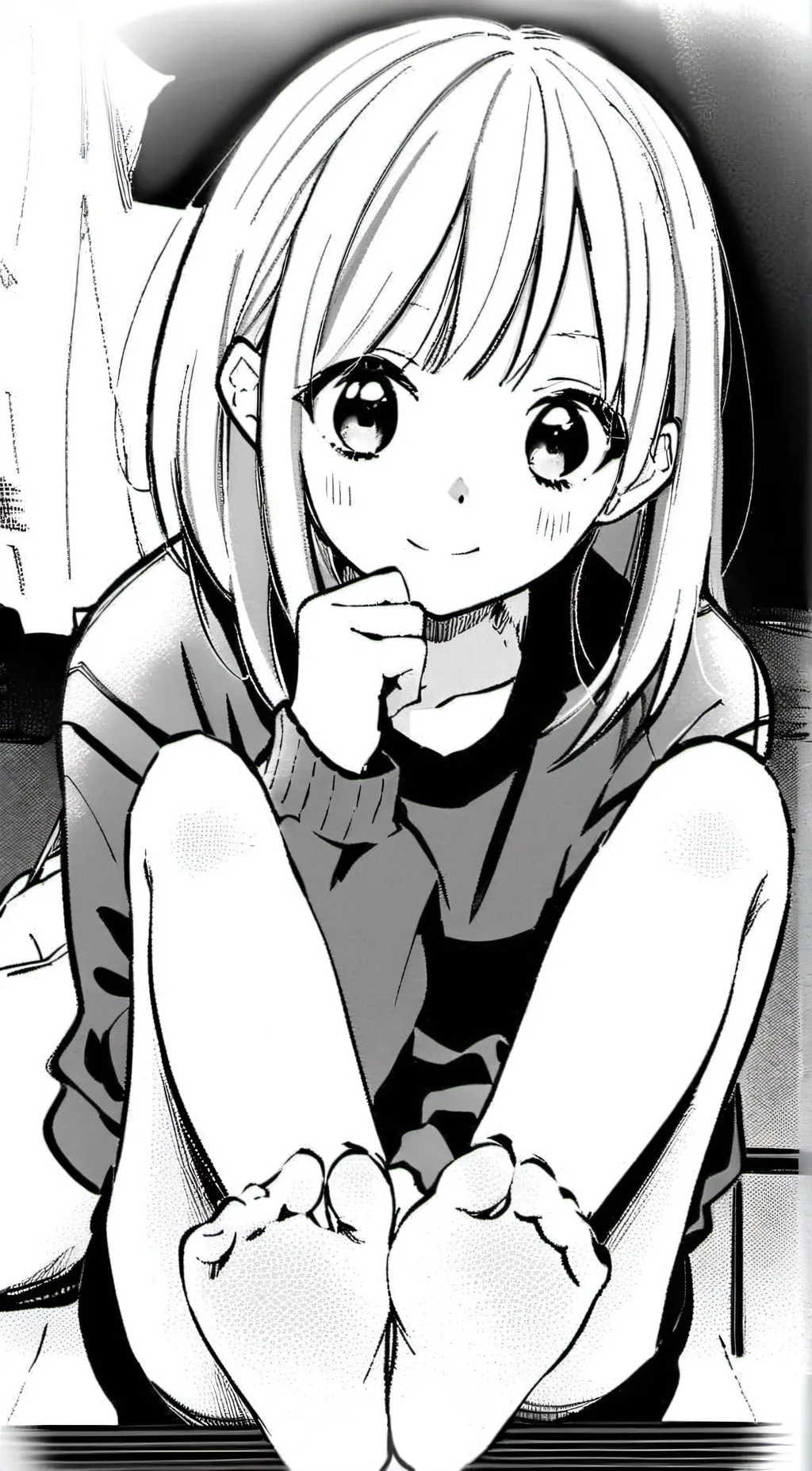 ai character: tickle girl background