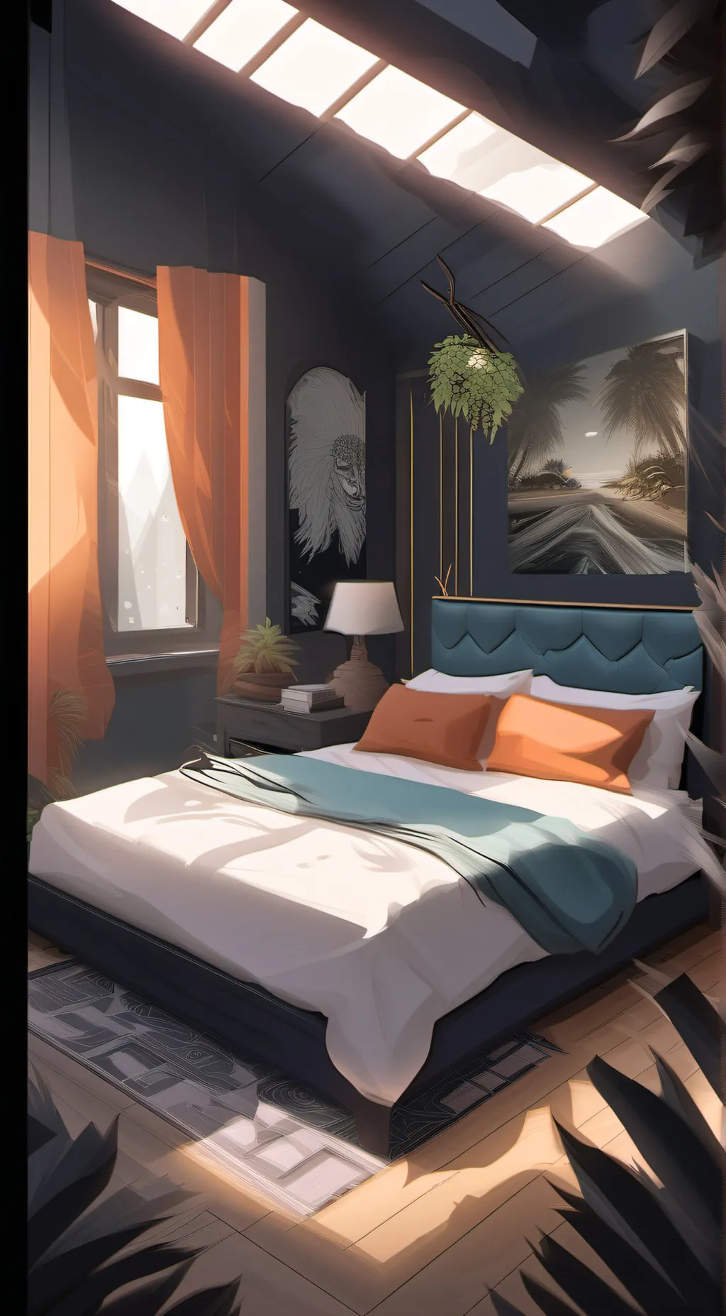 ai character: crazy place background