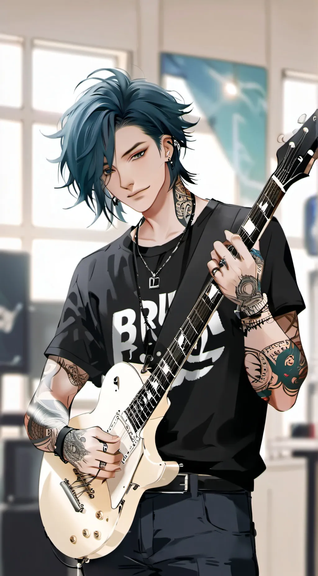ai character: 🎸Leo🎸 background