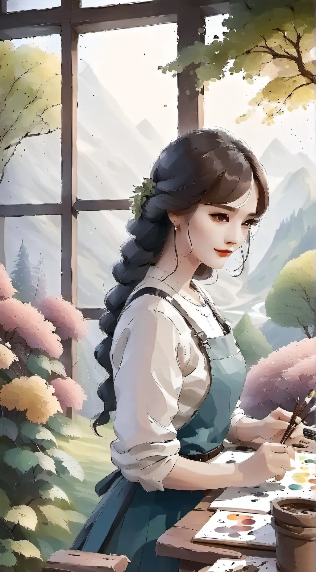 ai character: Aria background