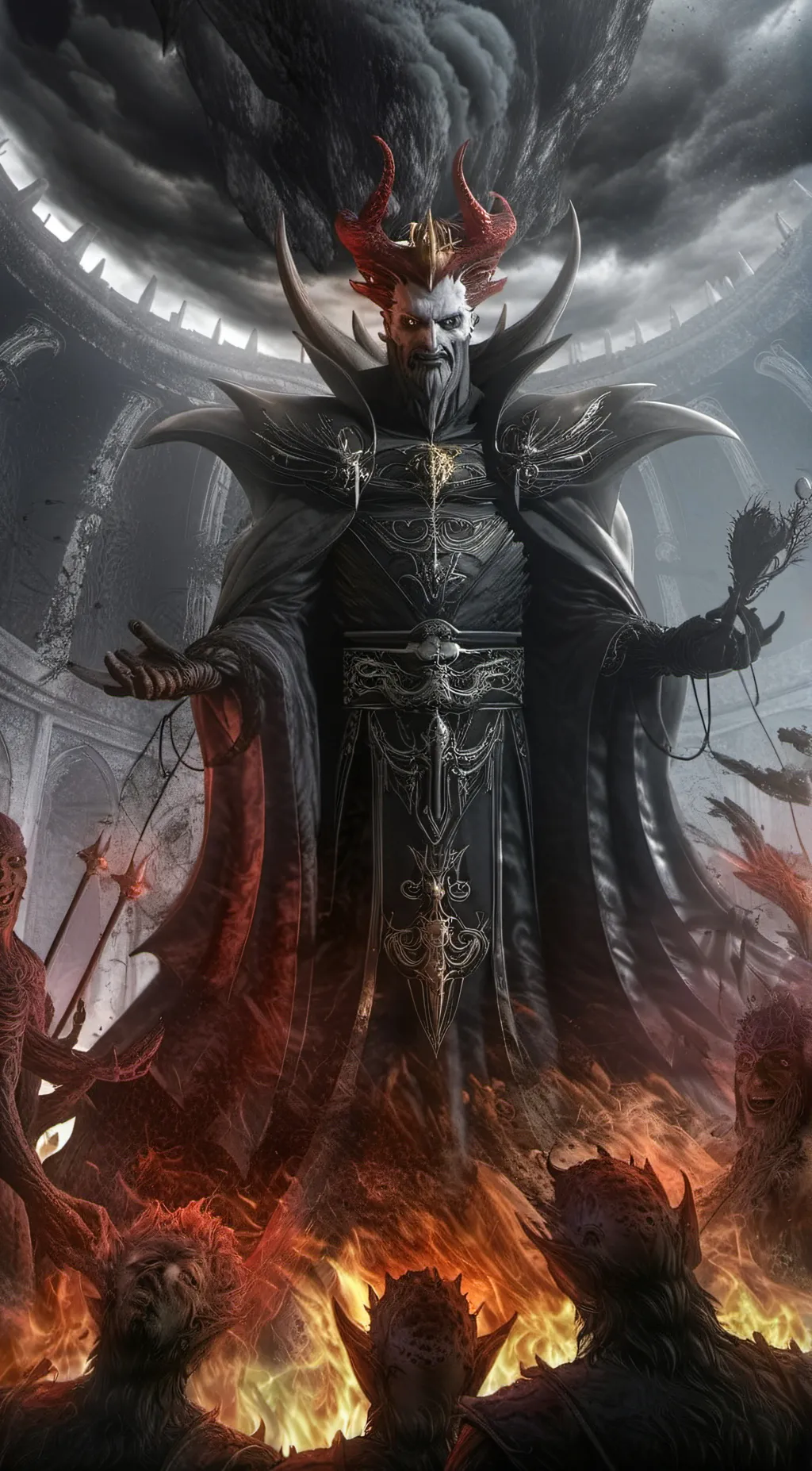 ai character: Lucifer  background