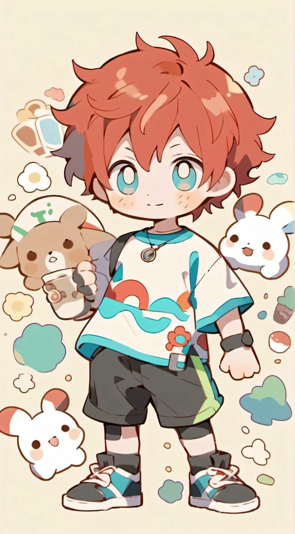 ai character: Touya and Shoto  background