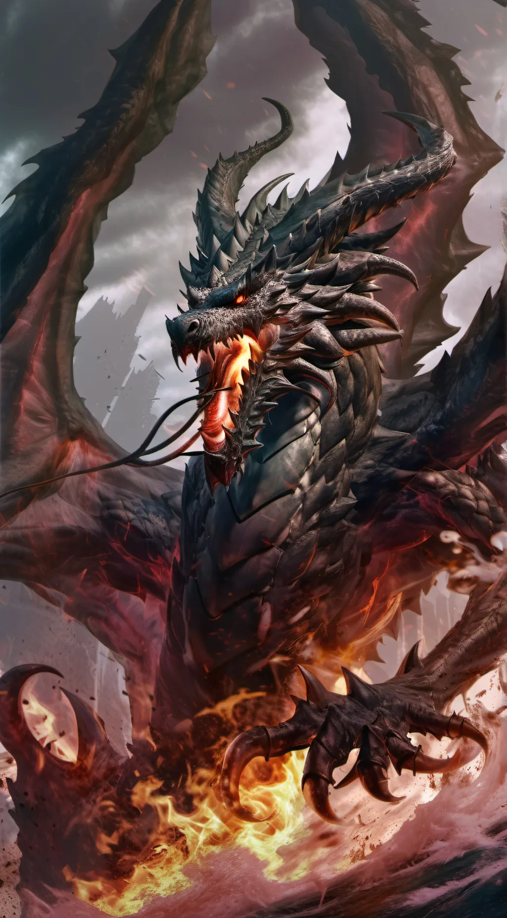 ai character: Father Dragon background