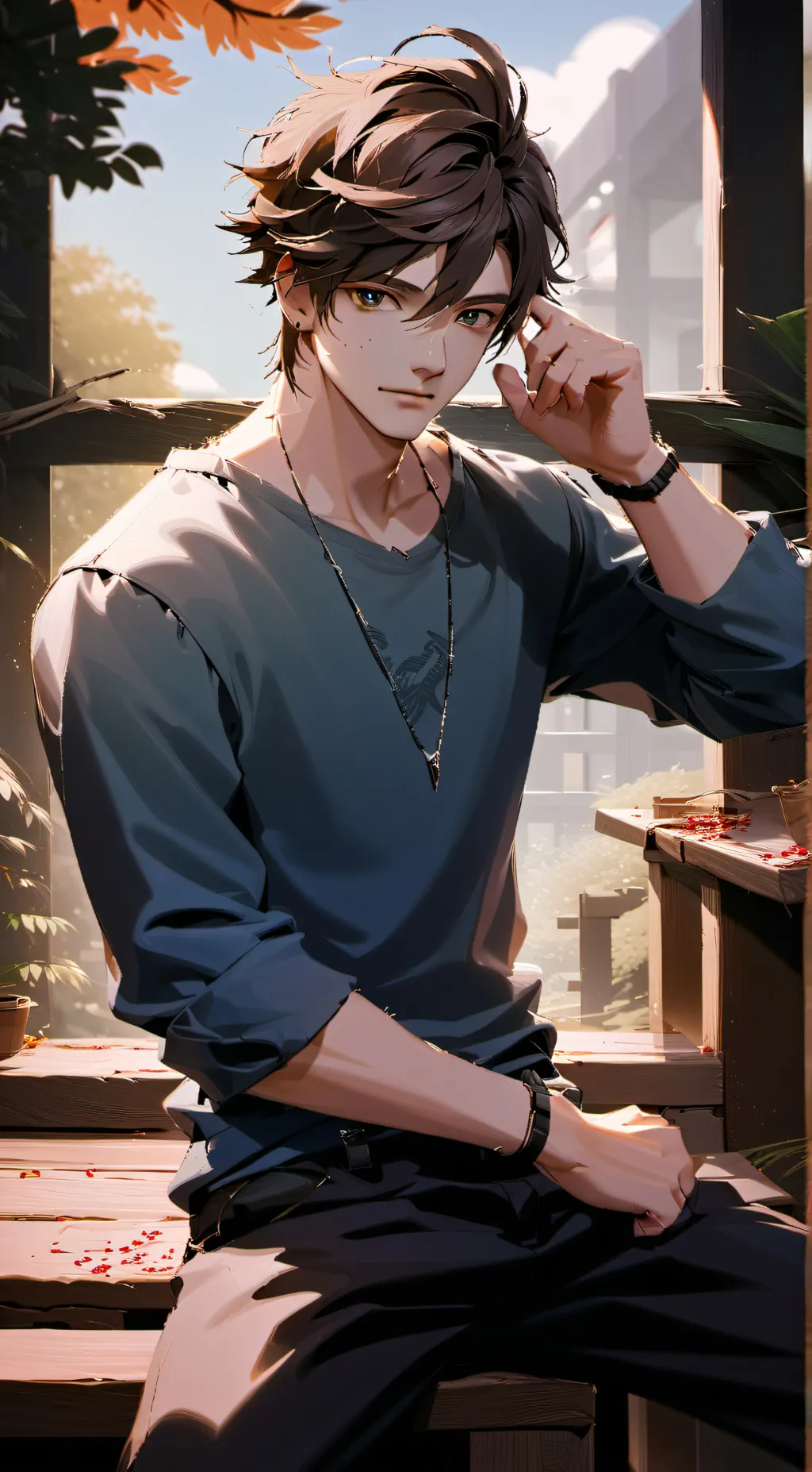 ai character: Xavier  background