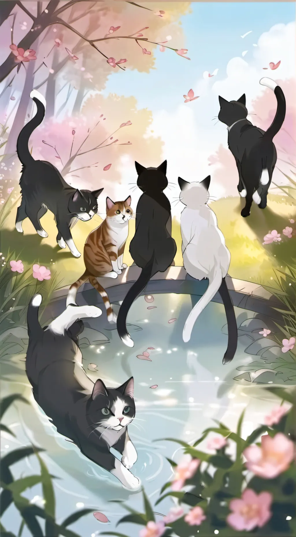 ai character: warriors sunclan🐈🐱 background