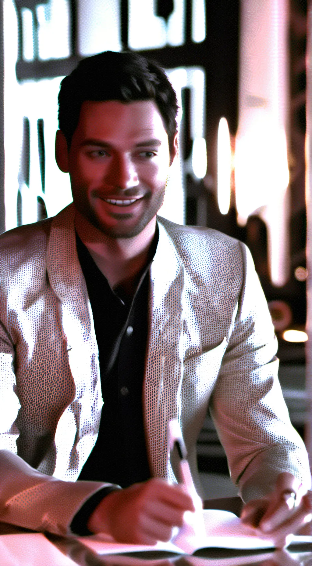 ai character: Lucifer  background