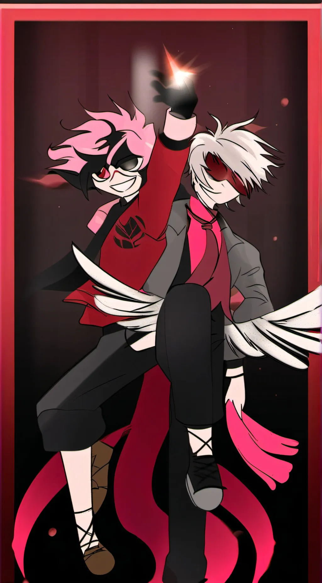 ai character: HuskDusk background