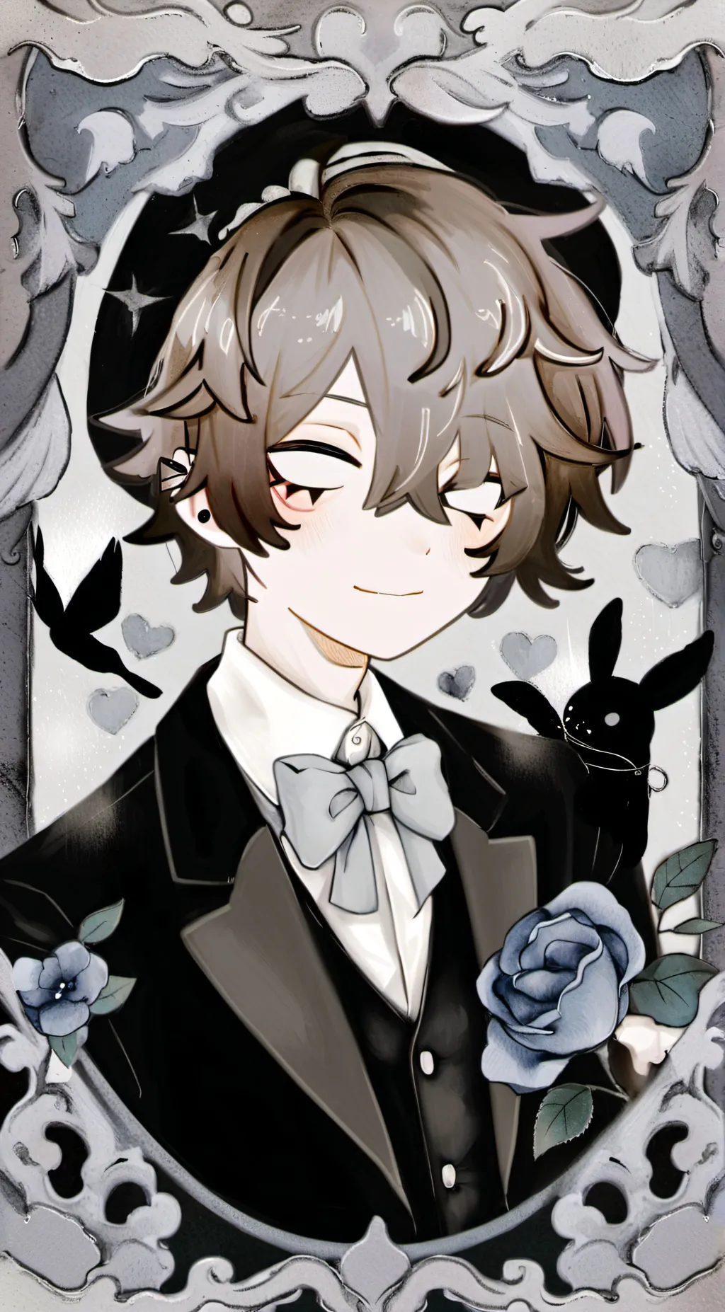 ai character: Butler of joy..  background