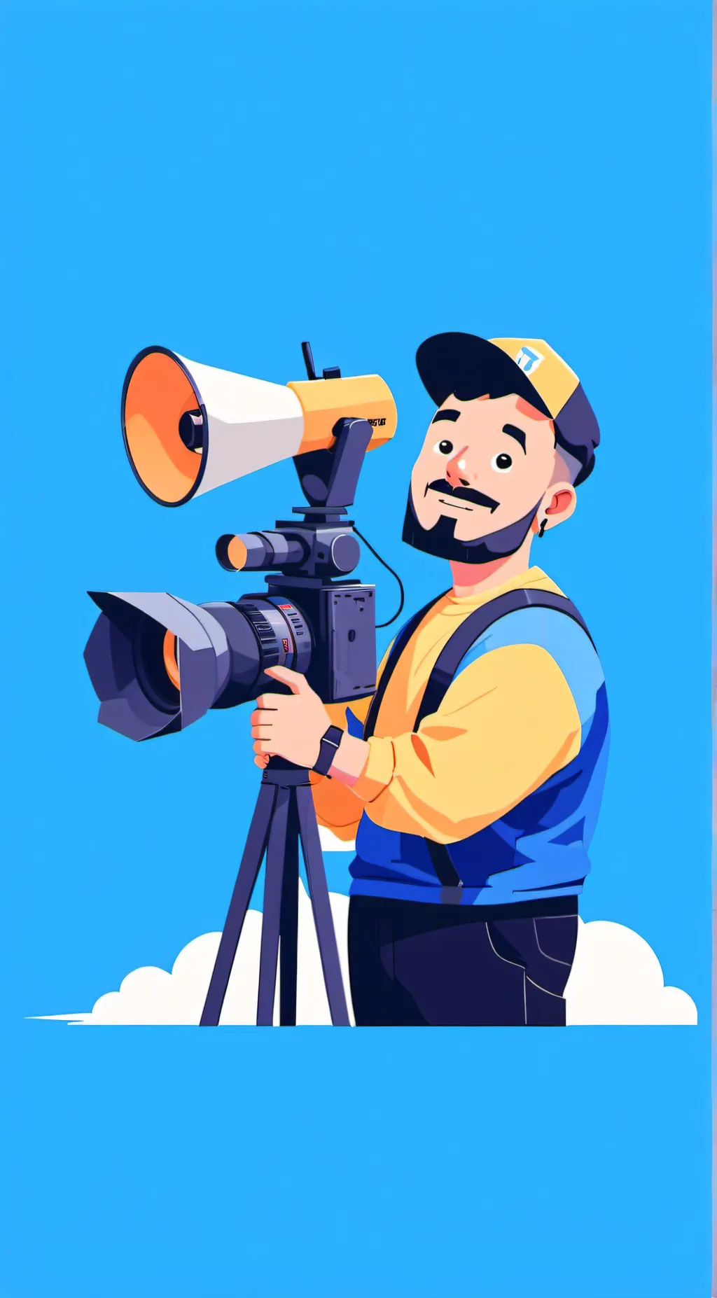 ai character: YouTuber questions background