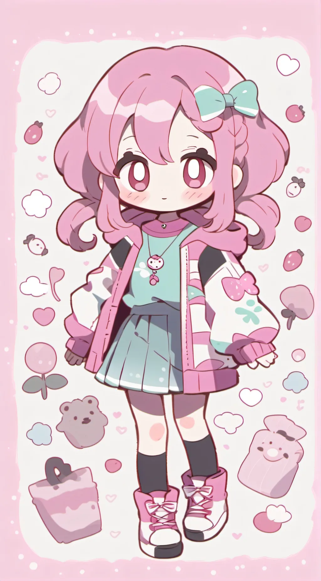 ai character: Pinky  background