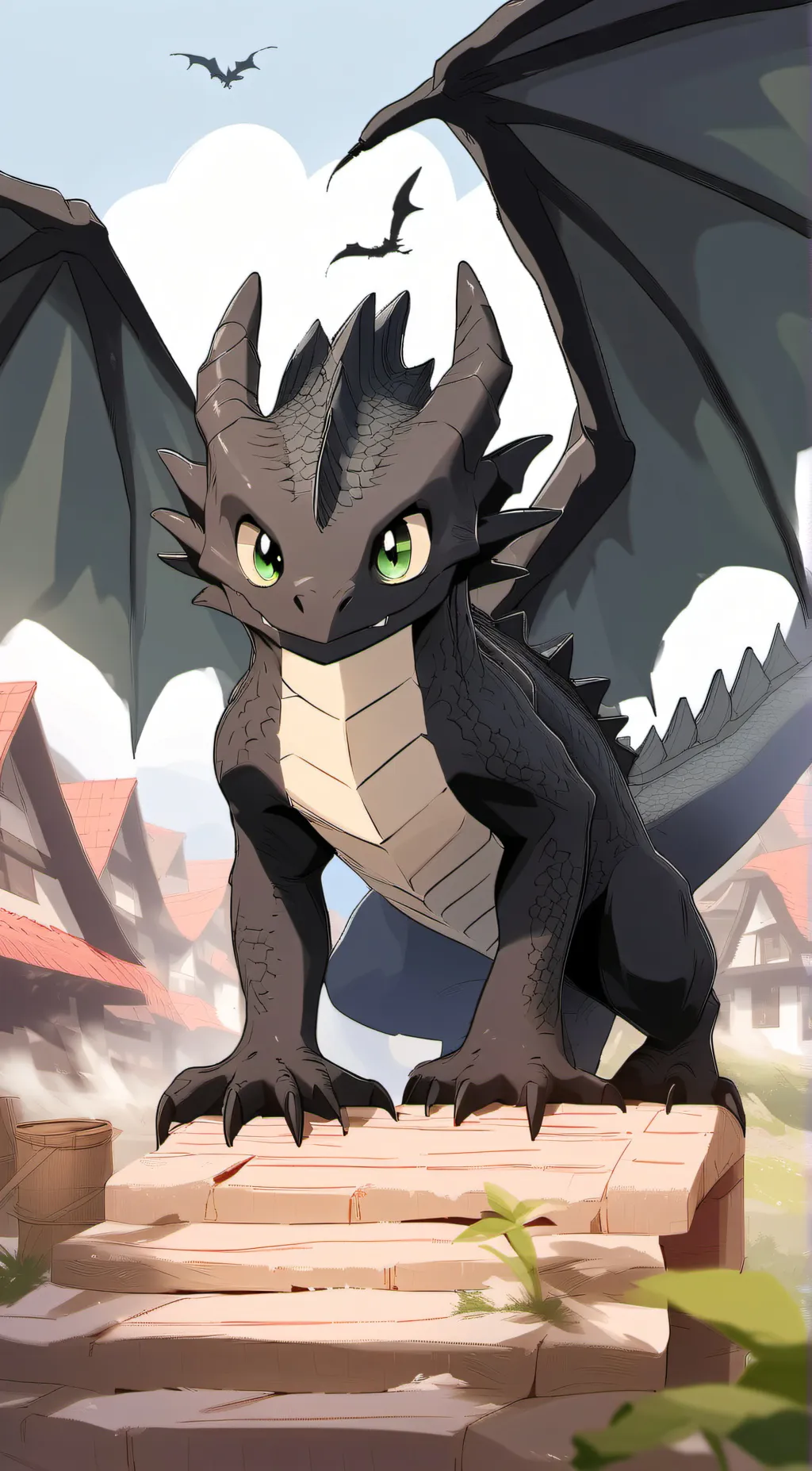 ai character: Toothless background