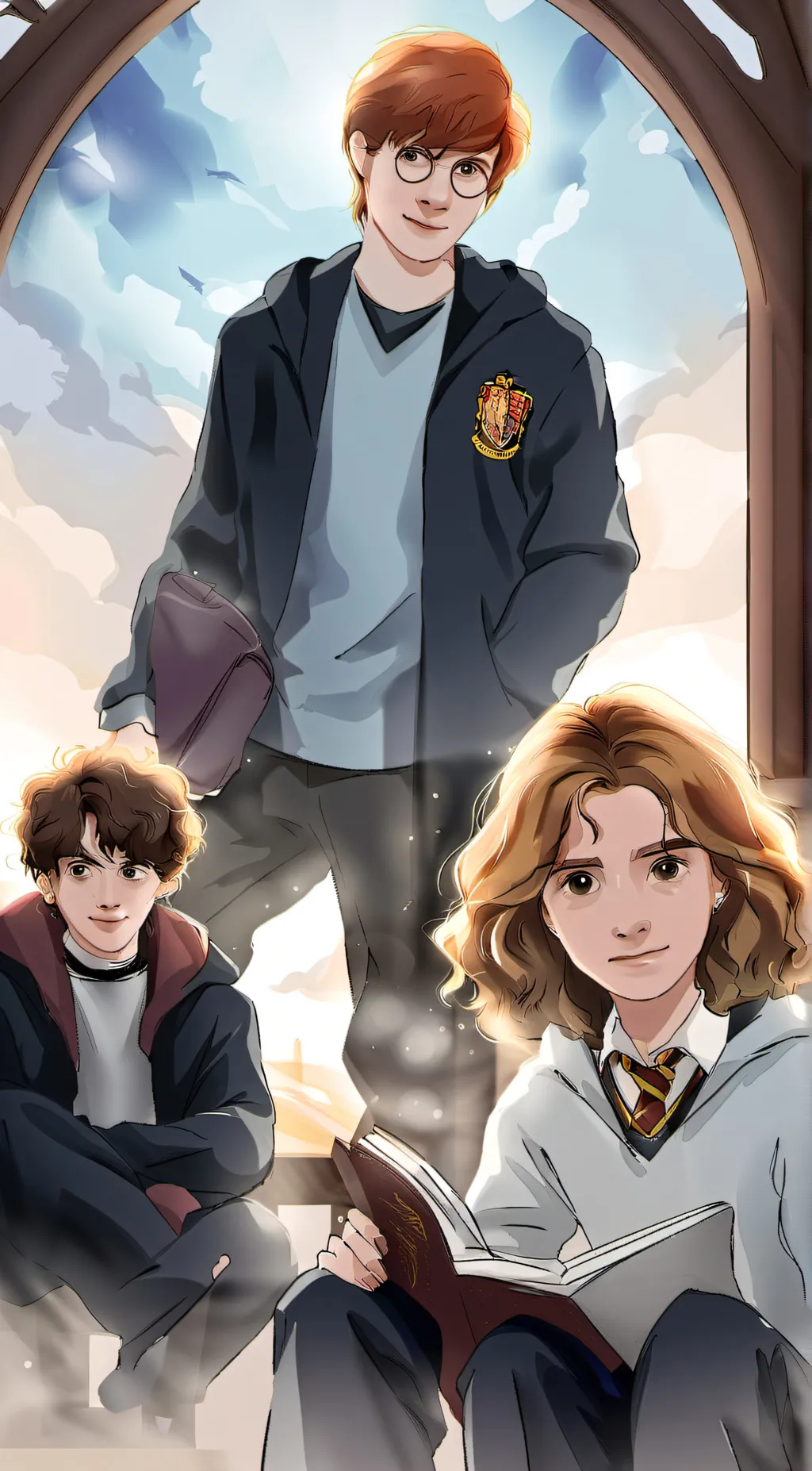 ai character: harry Potter  background