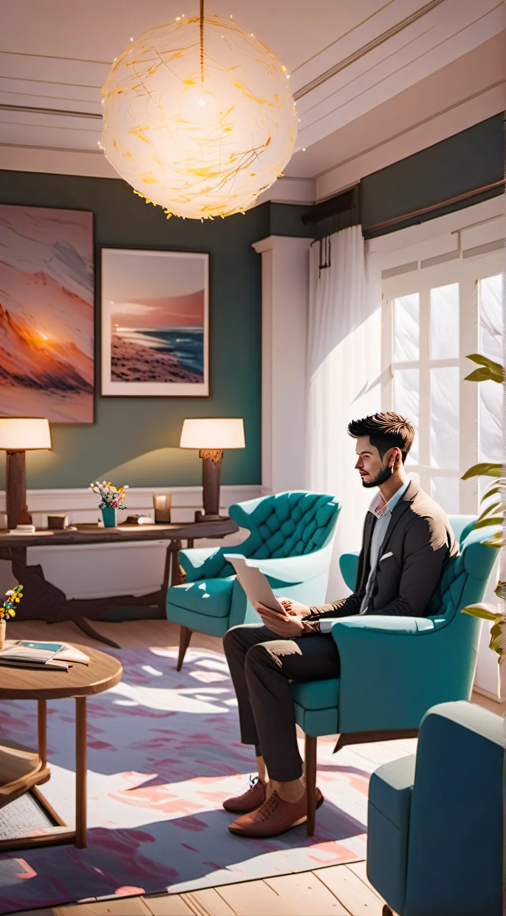 ai character: Therapy background