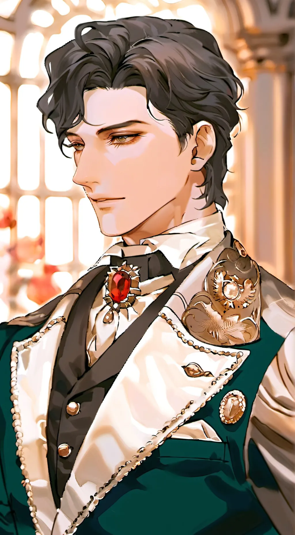 ai character: Prince Derek  background