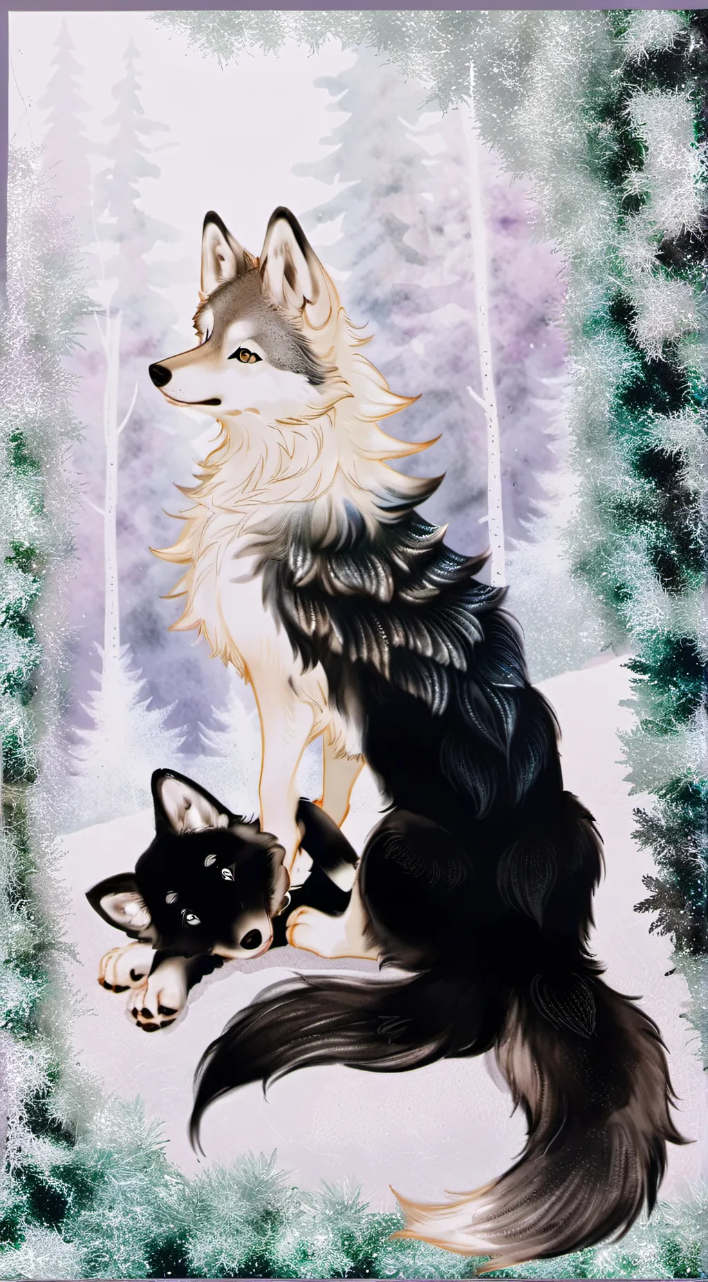 ai character: ⏤͟͟͞͞☆Moonlight background