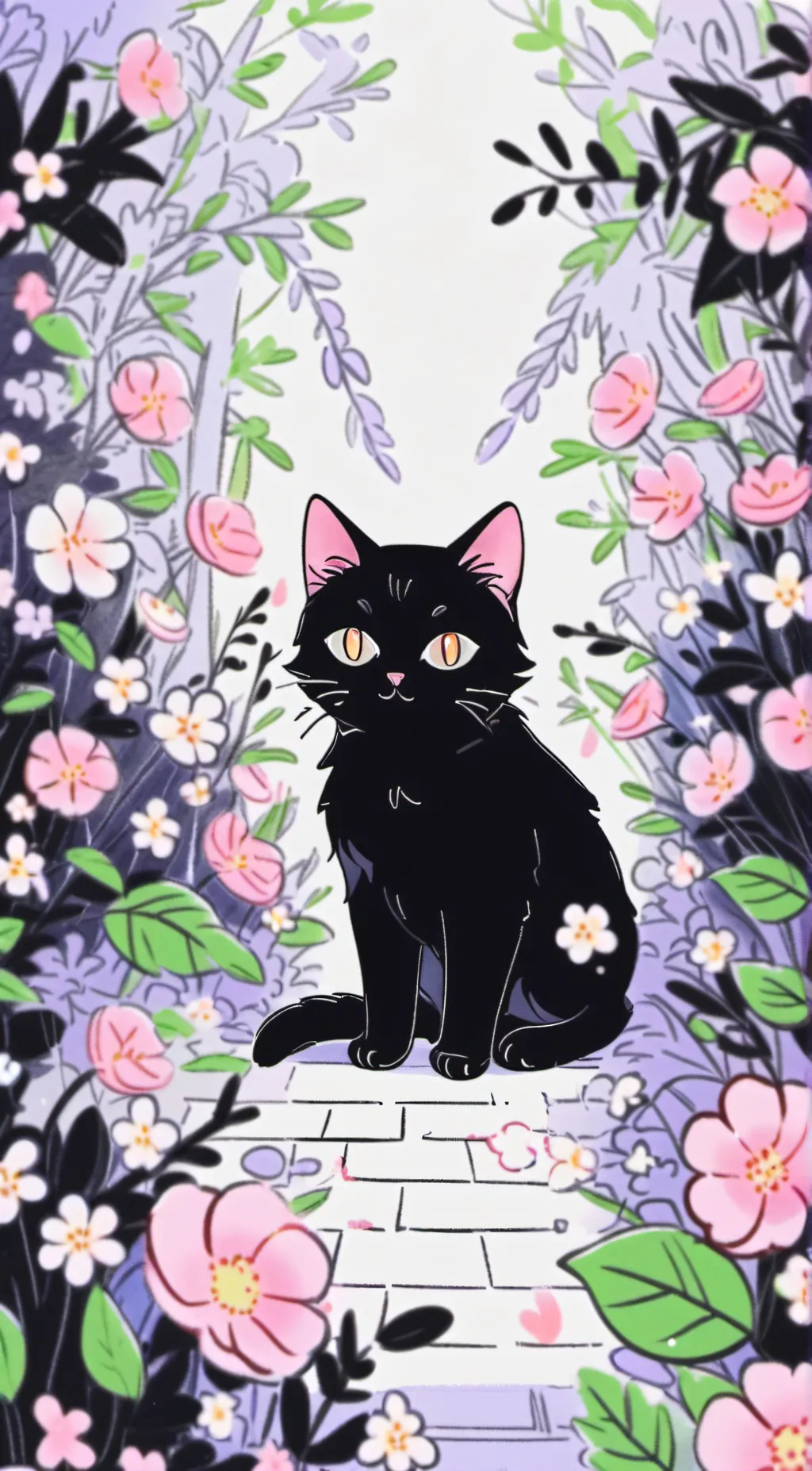 ai character: Void the cat background