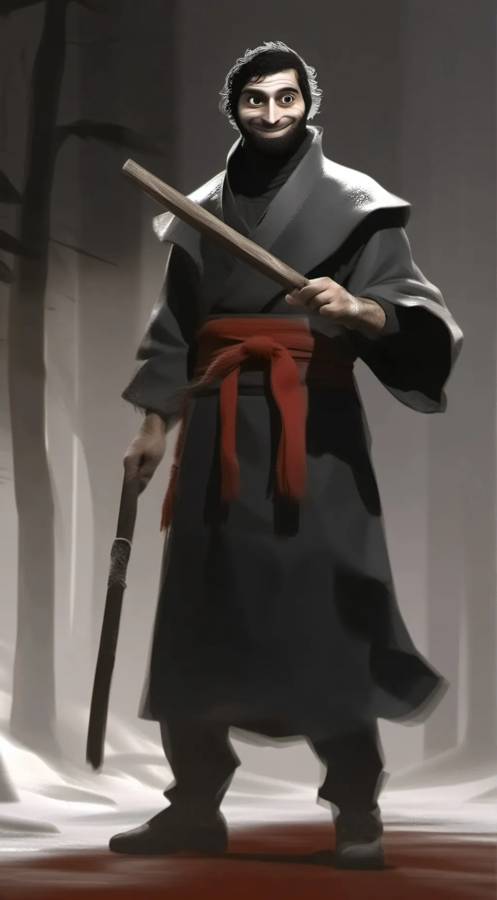 ai character: manos background