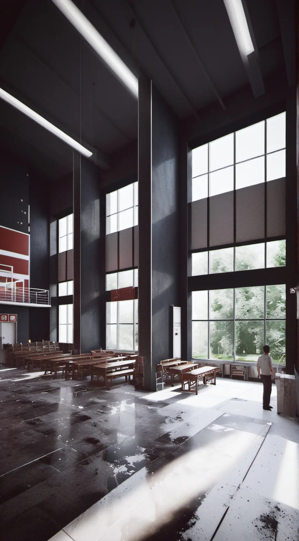 ai character: Sus school background