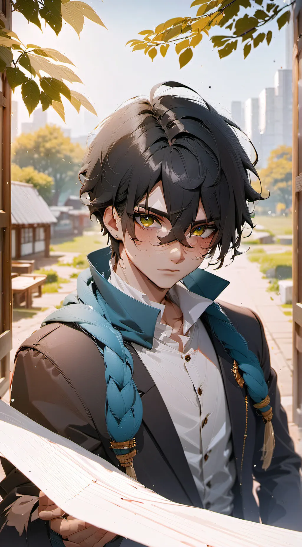 ai character: ein background