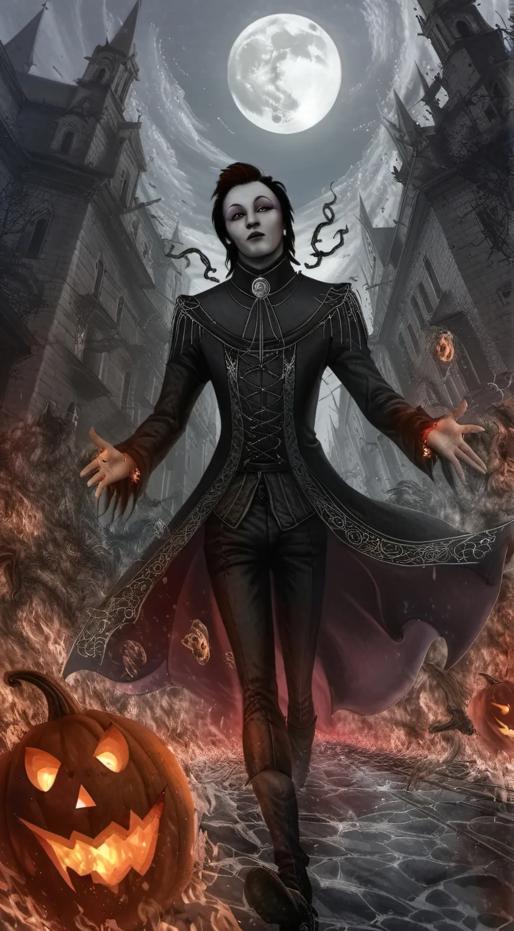 ai character: Masky background