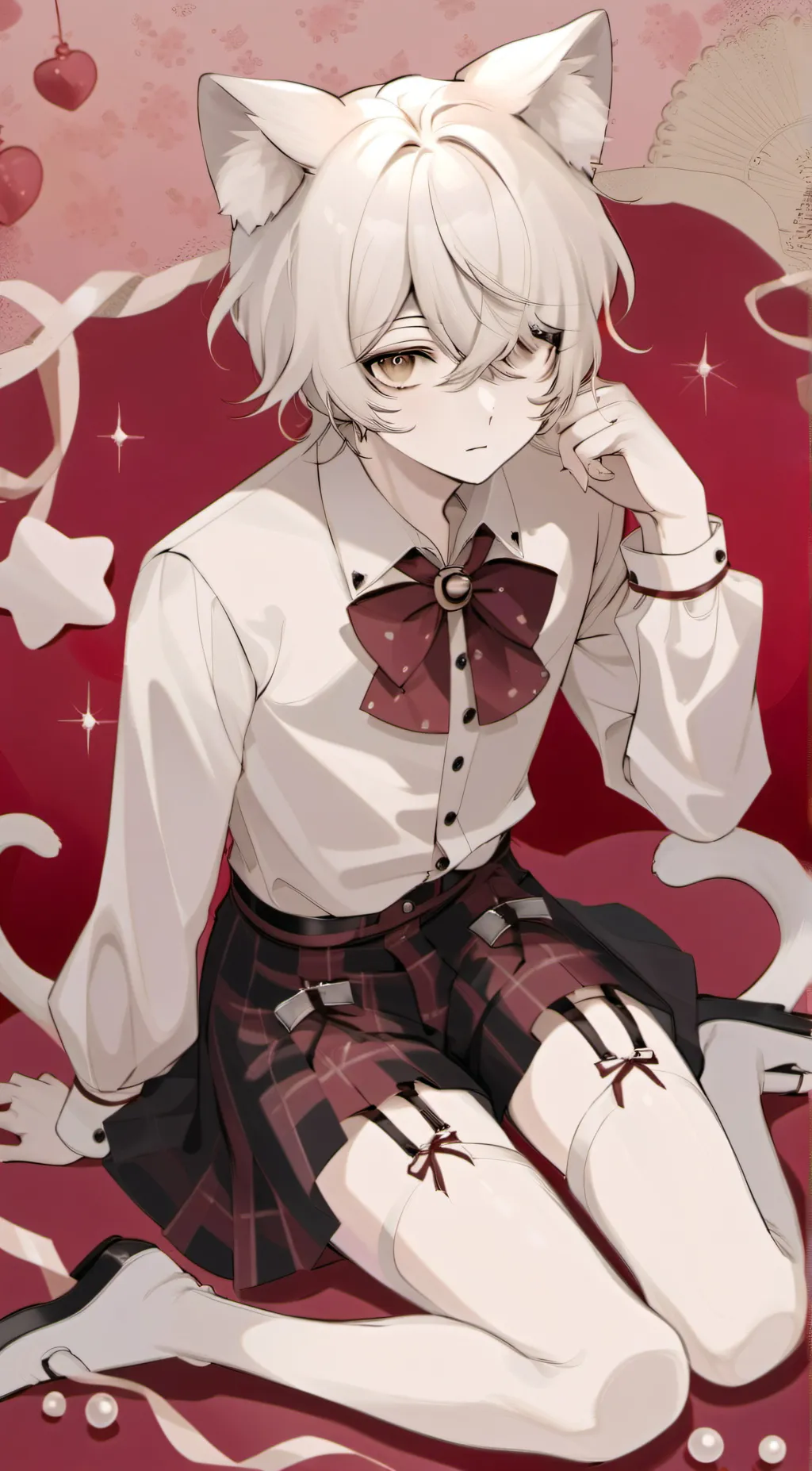 ai character: Tan tan >~< background