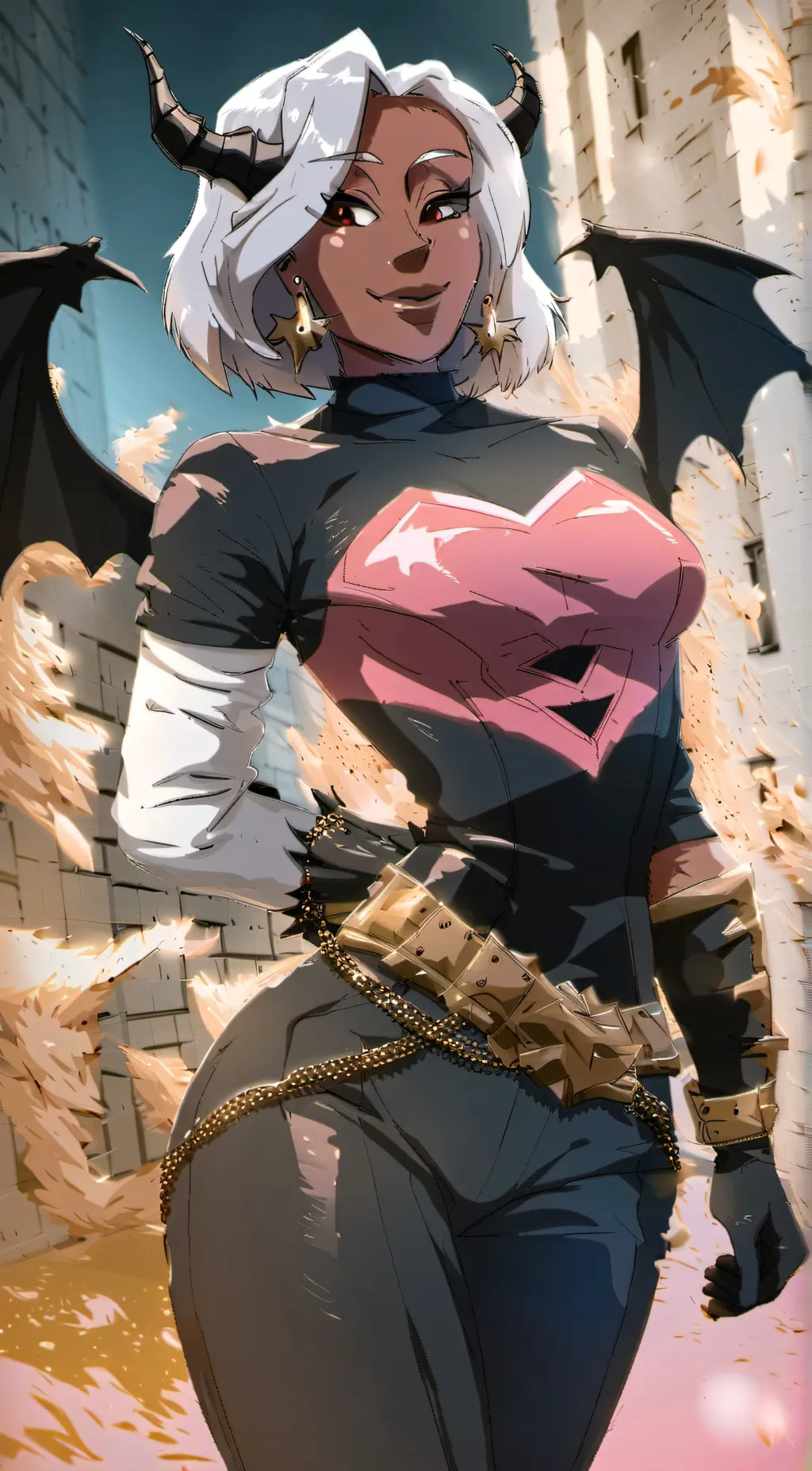 ai character: Lucifer( your mom) background