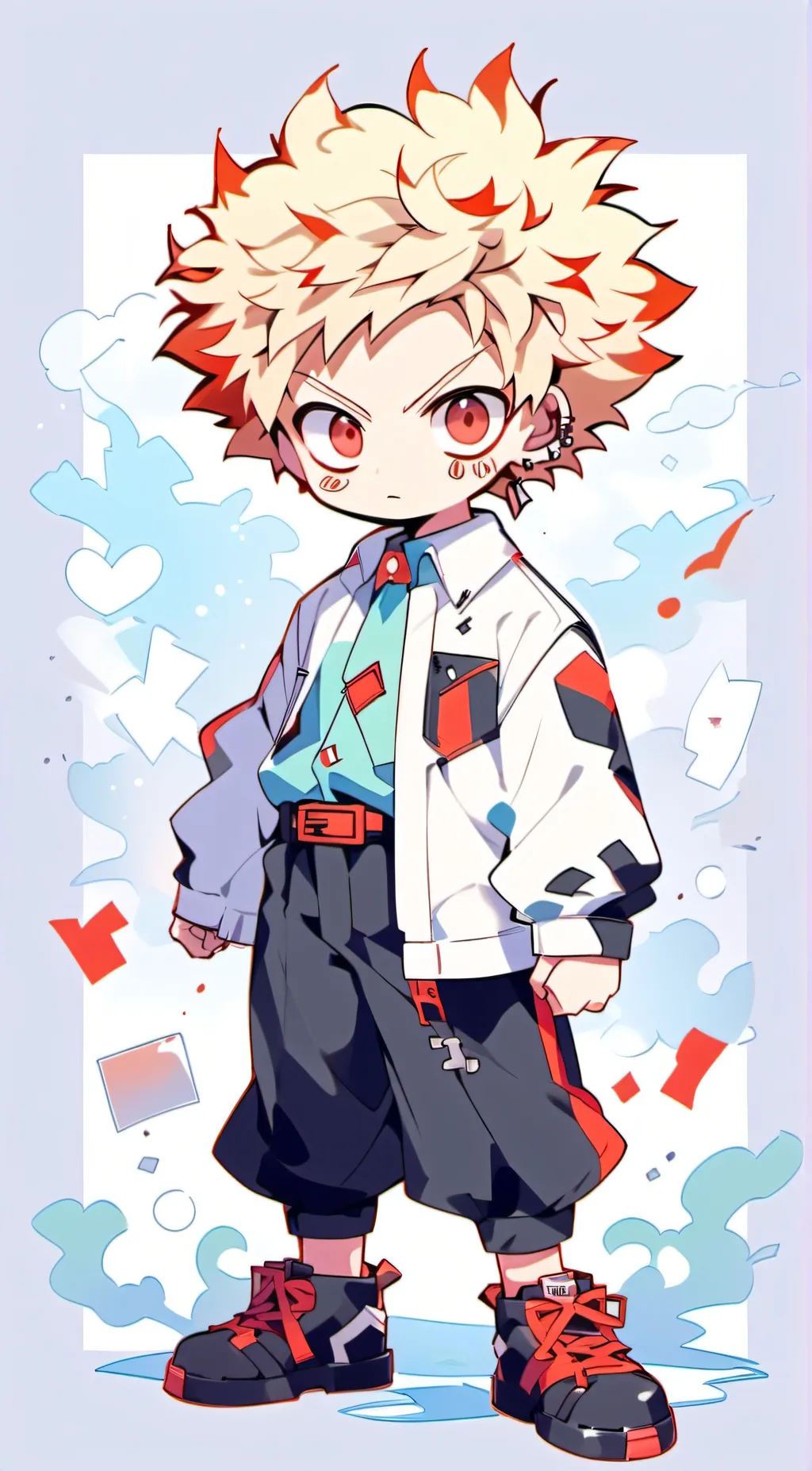 ai character: Past bakugo background