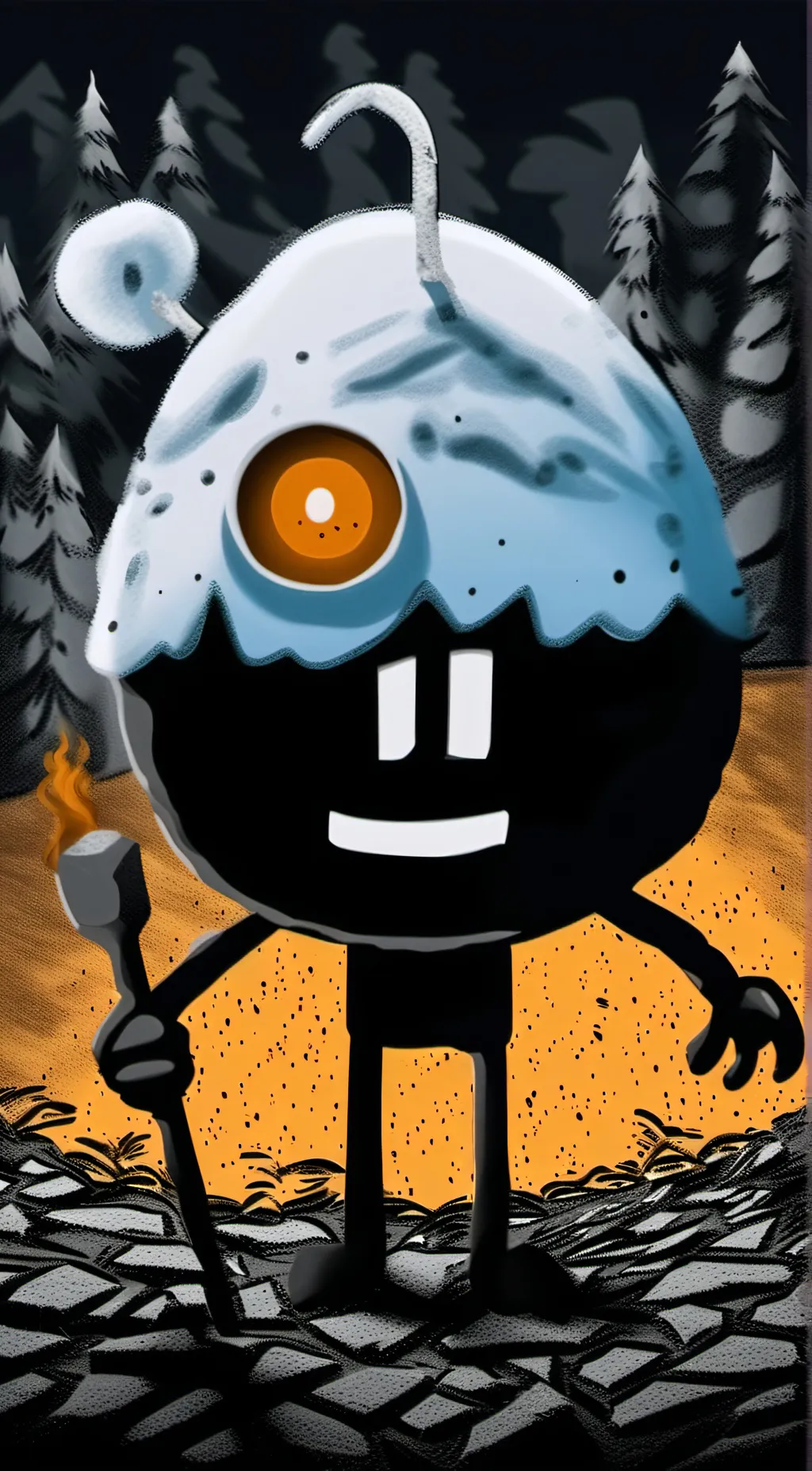ai character: Battle for Bfdi background