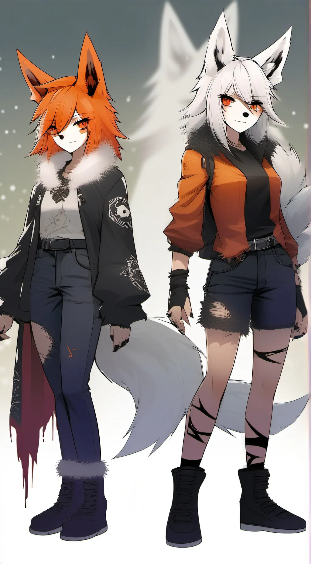 ai character: Kitsune and Loona: background