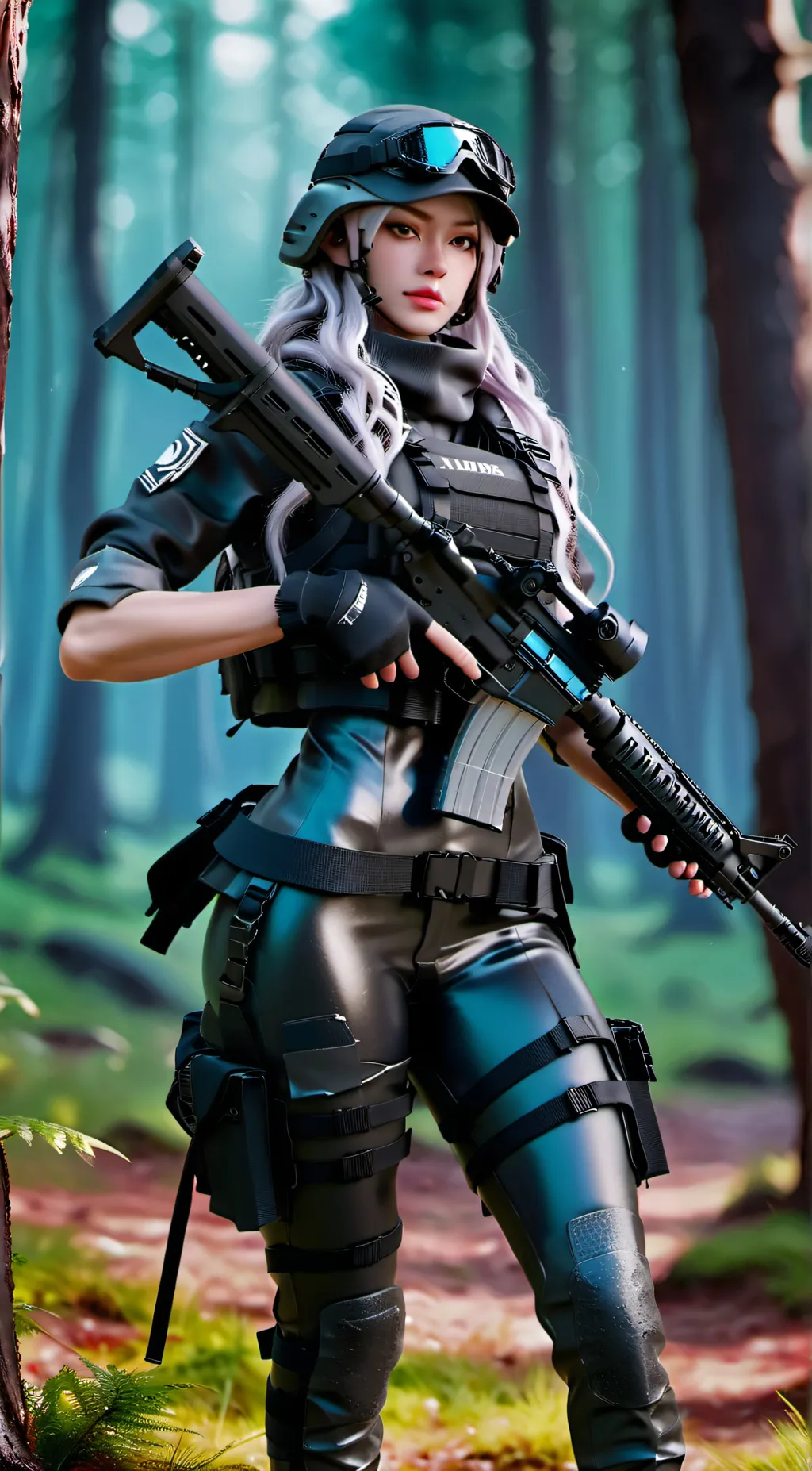 ai character: Agent Silver background