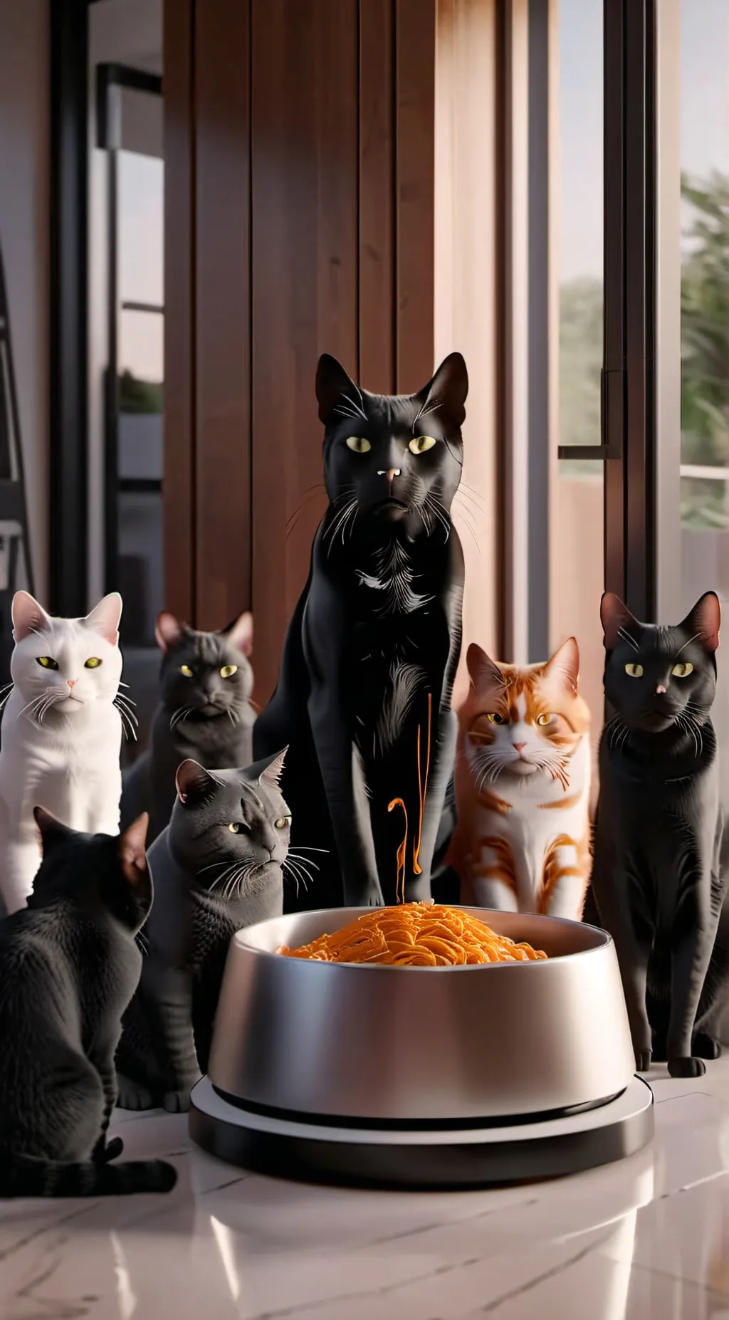 ai character: cat family background