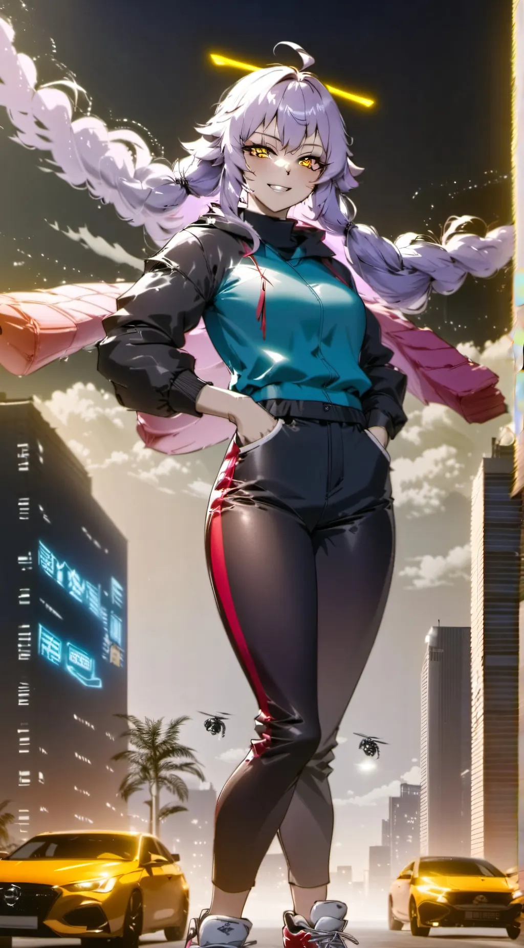 ai character: Luna background