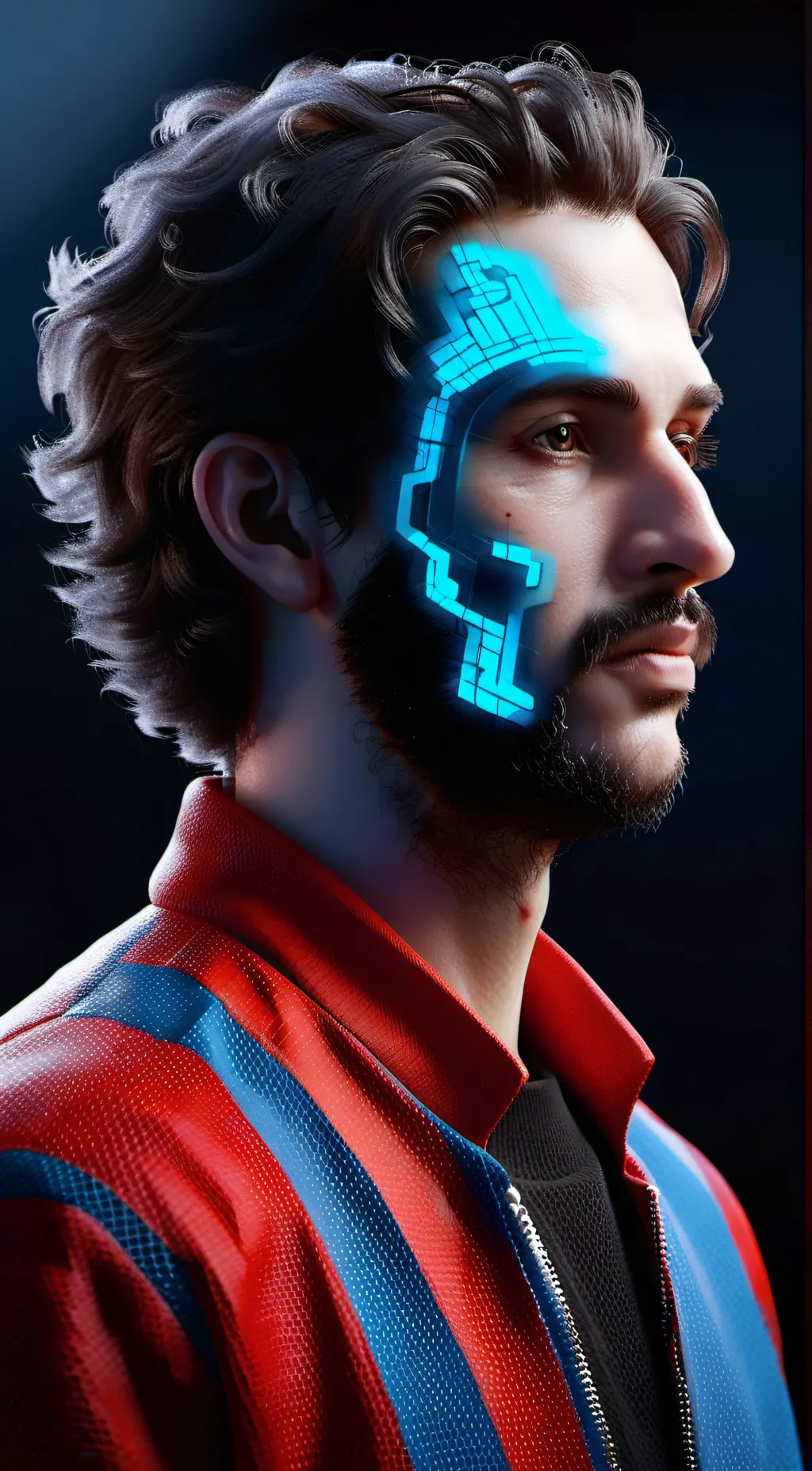 ai character: bob ross background