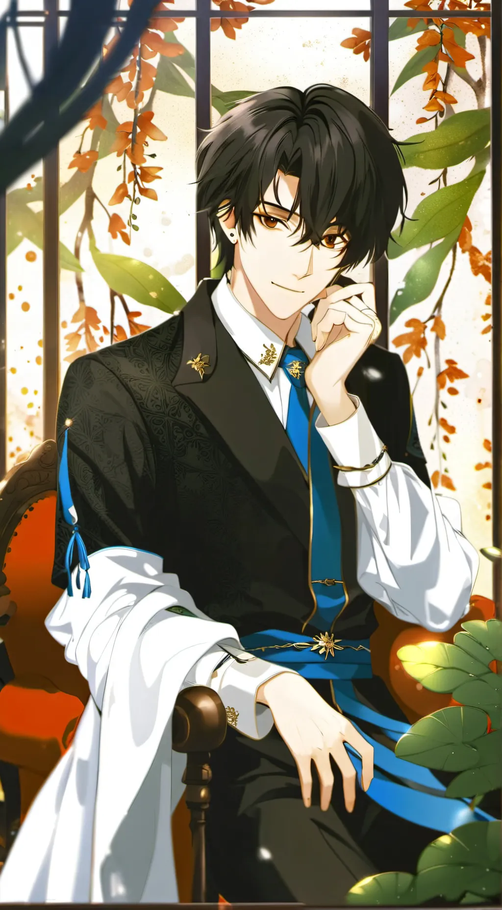 ai character: °☆axel☆° background