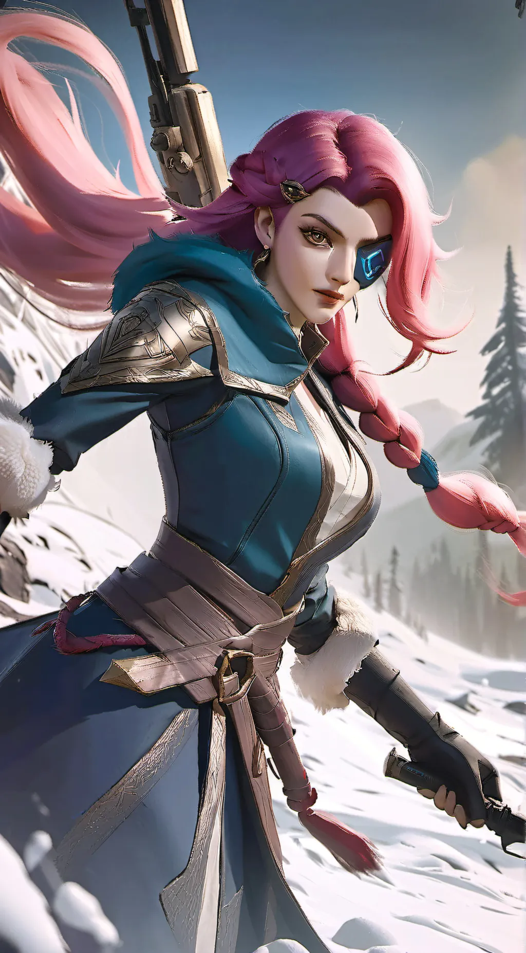 ai character: Lesley Vance  background