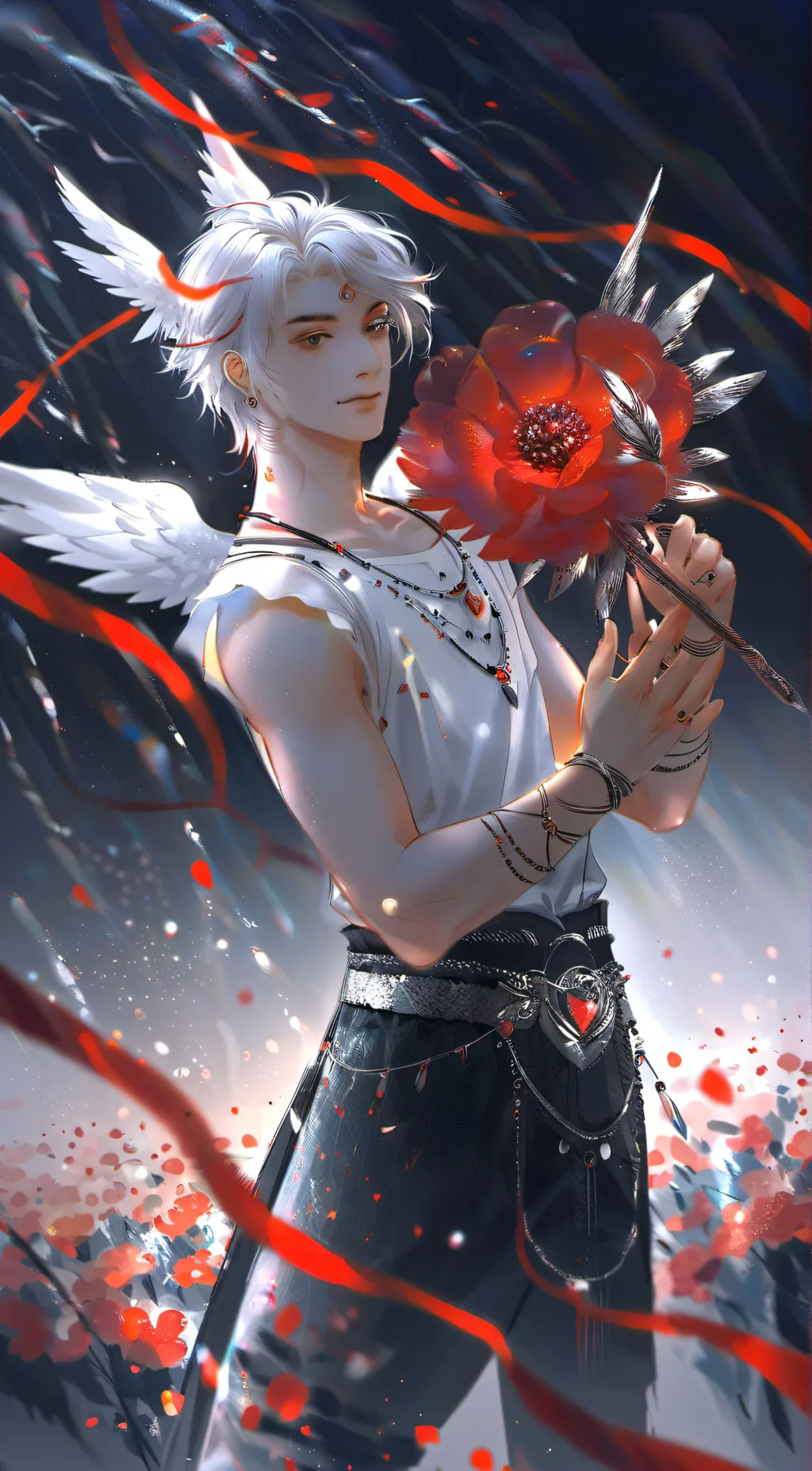 ai character: cupid 💘💘💘💘 background