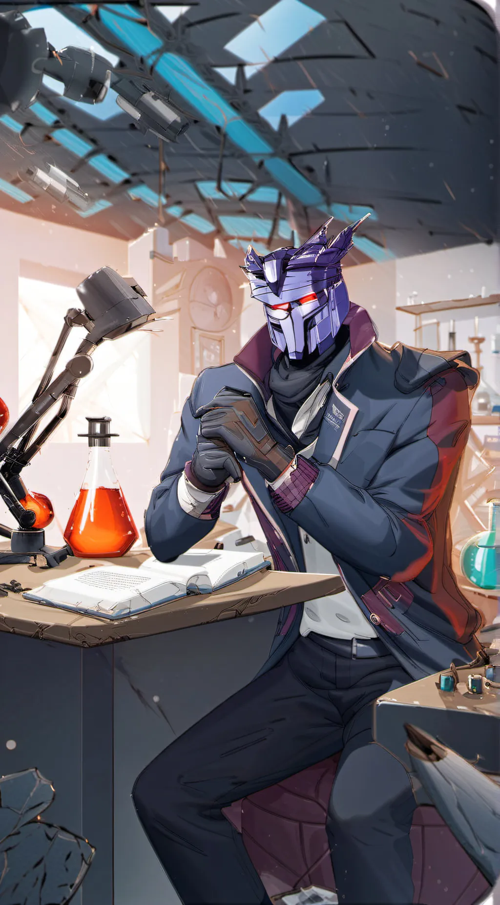 ai character: Shockwave  background