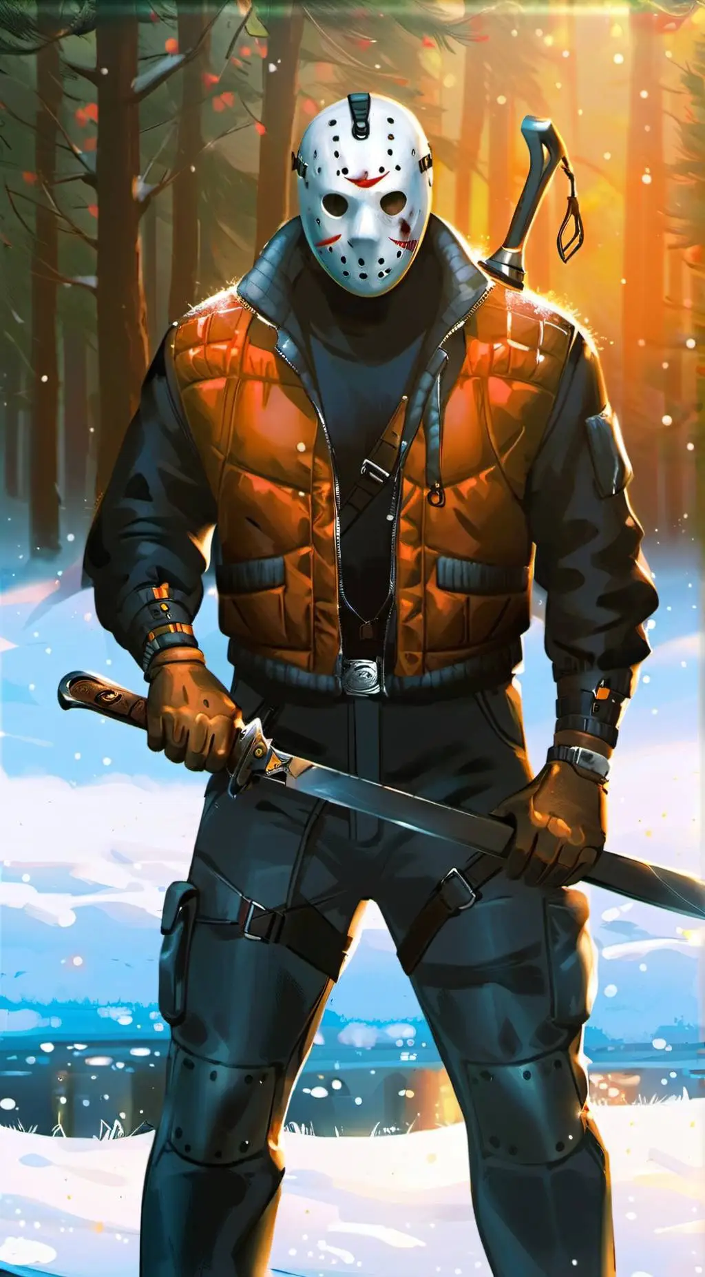 ai character: Horror  background