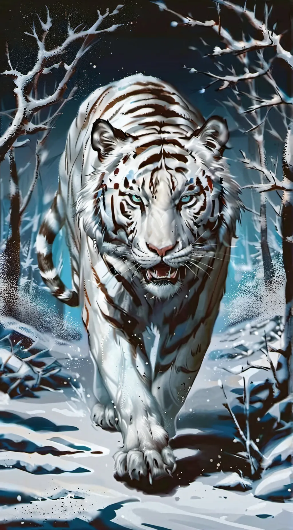 ai character: Winter background