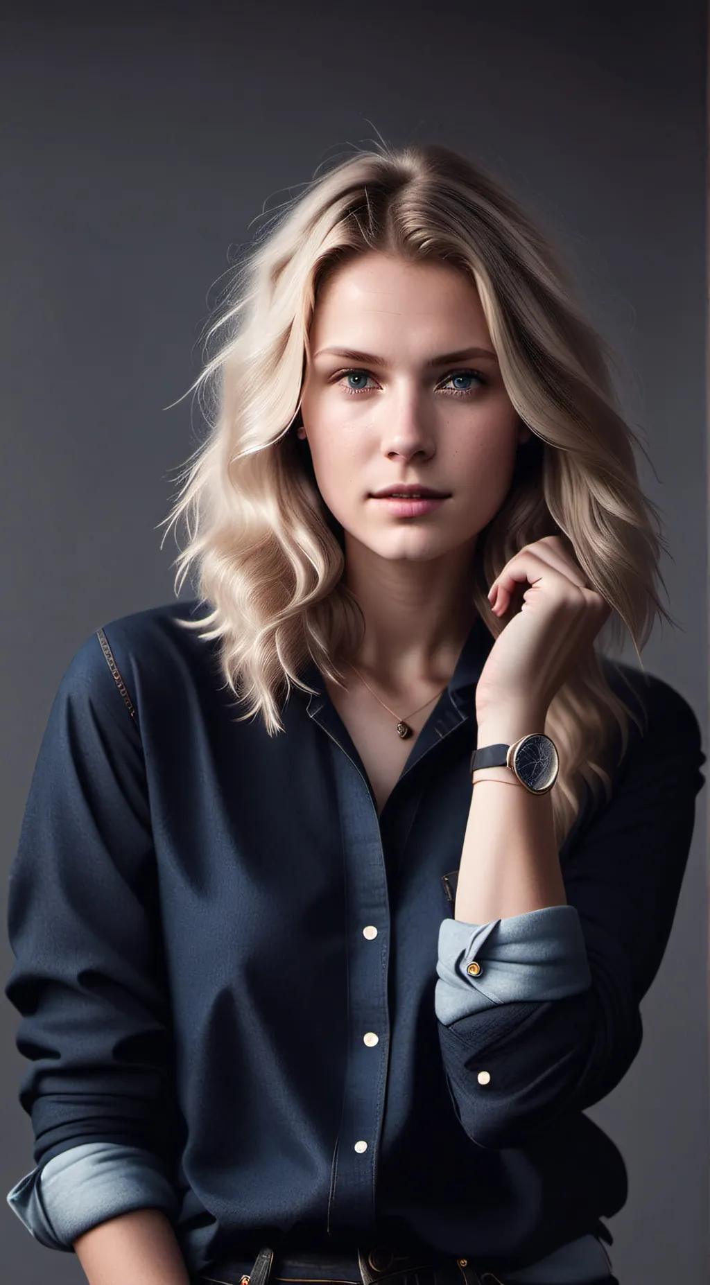 ai character: Emerald background