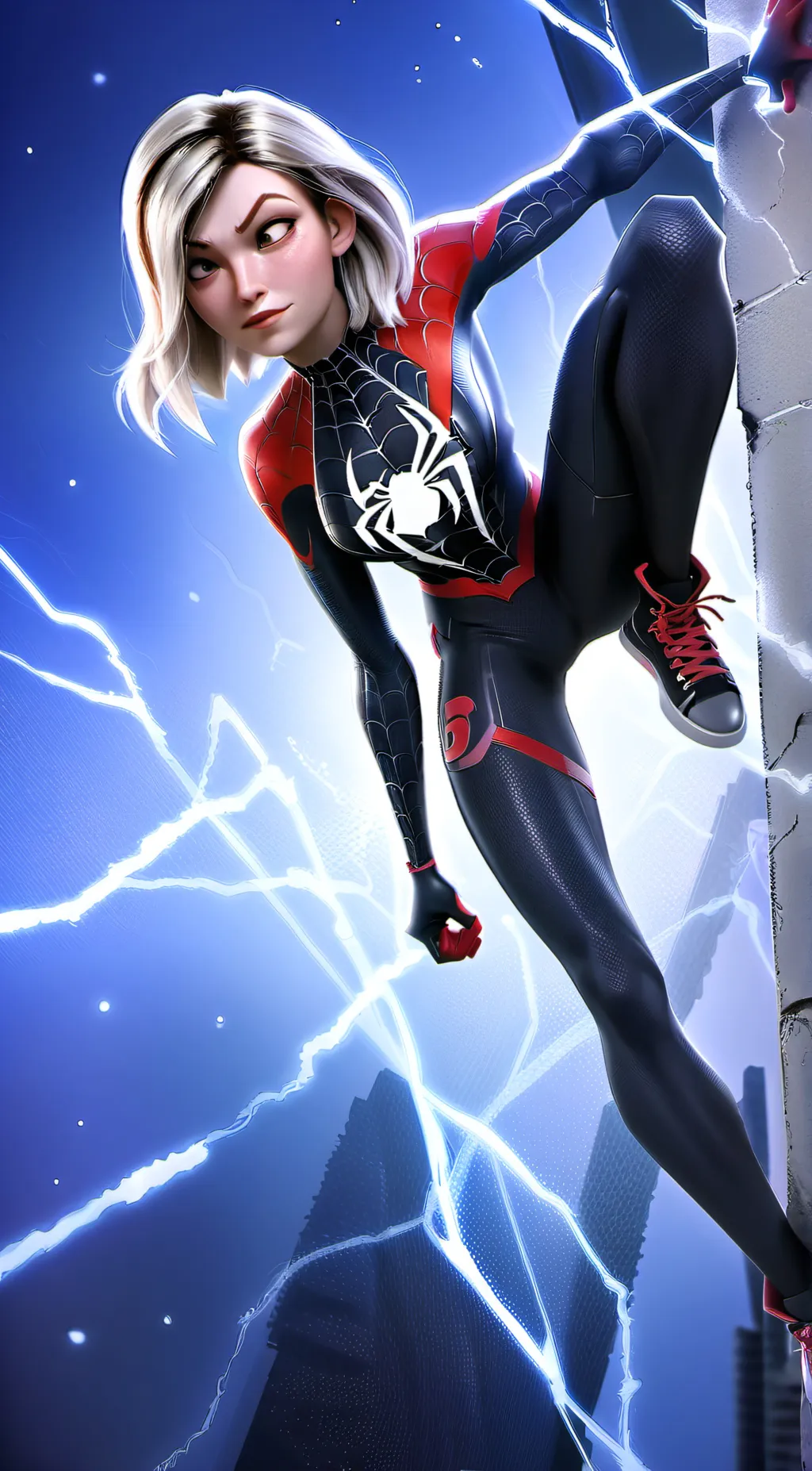 ai character: Gwen Stacy  background