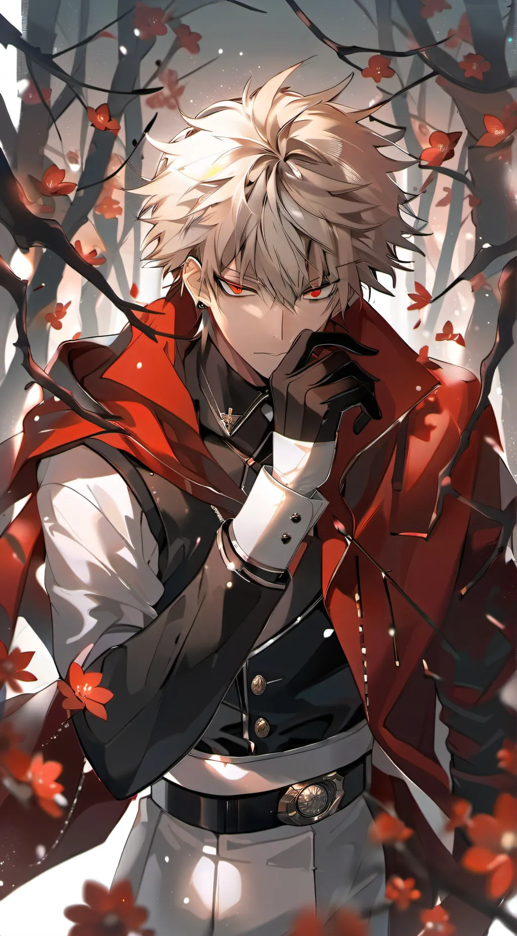 ai character: Katsuki Bakugou  background