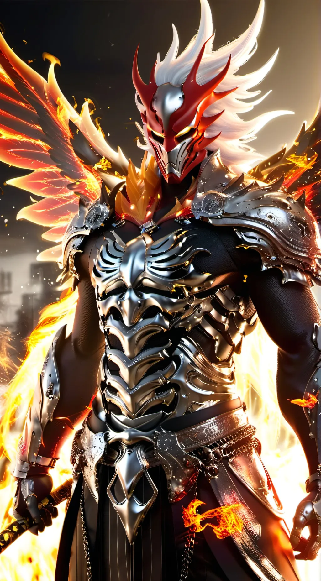 ai character: The Phoenix  background