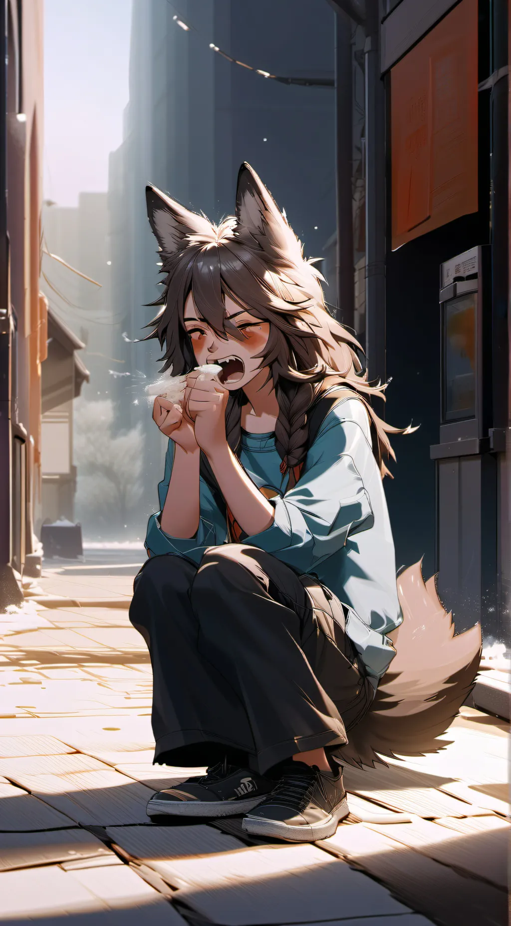 ai character: sneeze wolf background