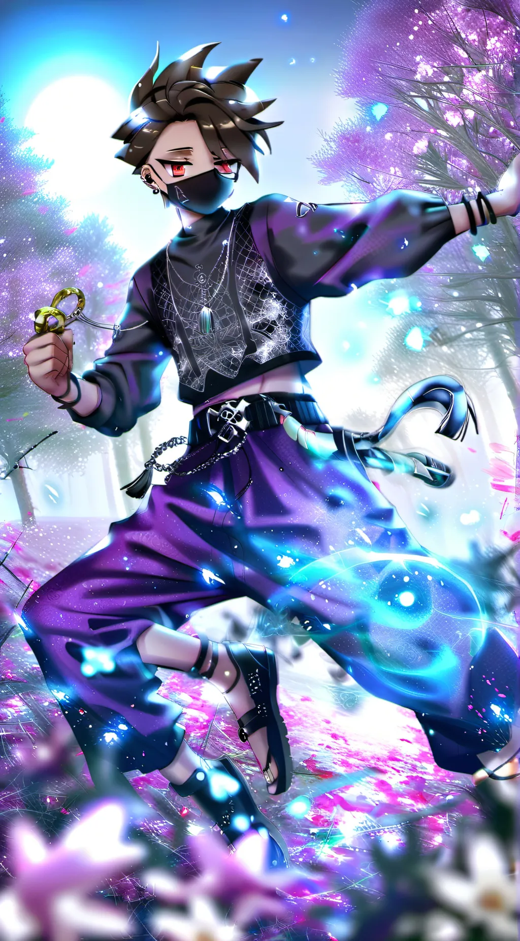 ai character: shadow background