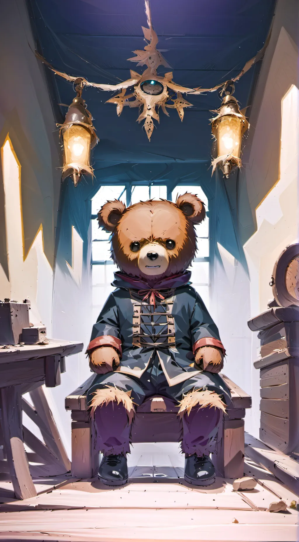 ai character: teddy background