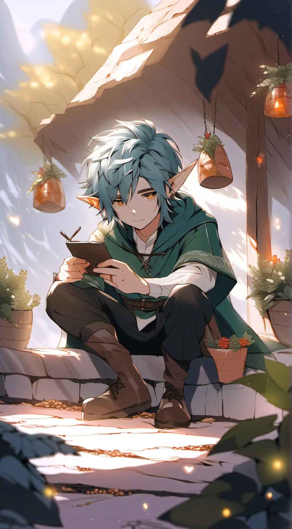 ai character: Oliver  background