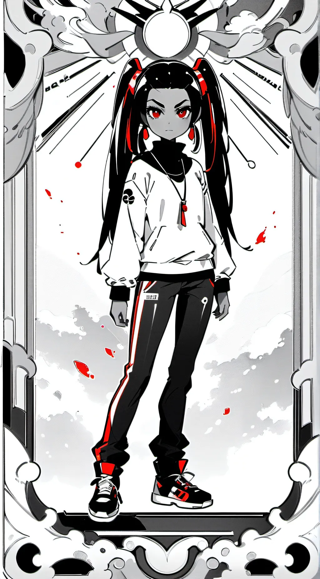 ai character: velvet background